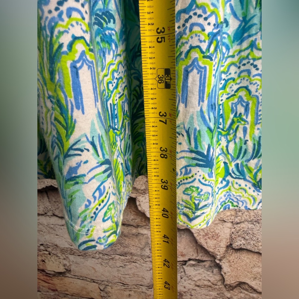 Lilly Pulitzer Blue and Green Floral Dress - Picture 5 of 7